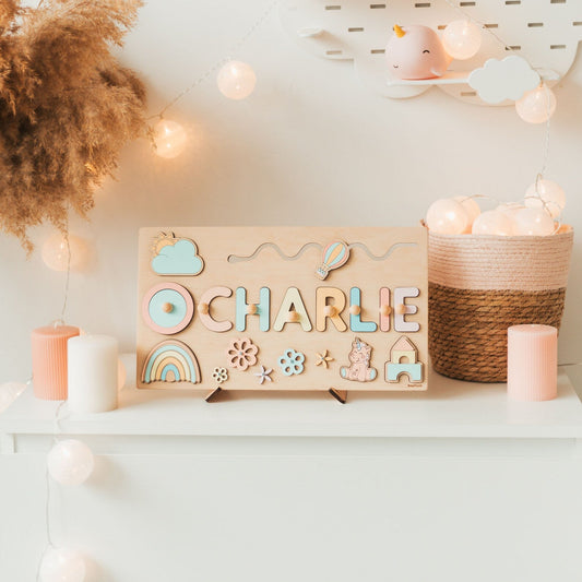 Montessori Personalized Wooden Puzzle