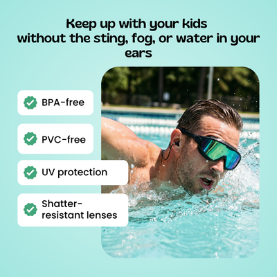 Adult Clip-On Swim Goggles