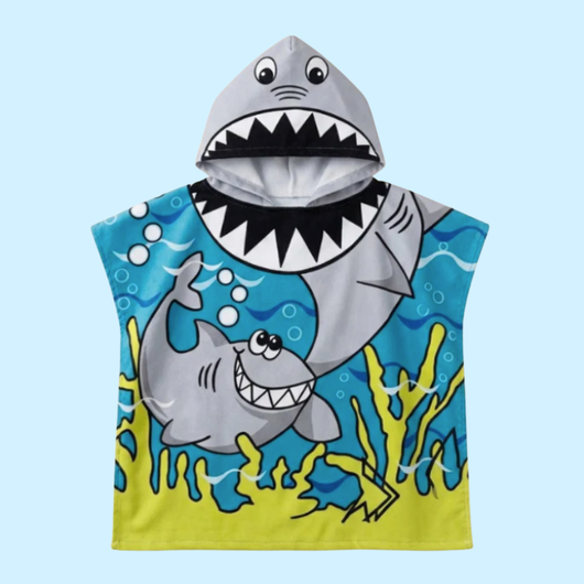 Kids Hooded Beach Poncho Towel (3-8 years)