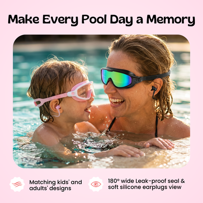 Adult Clip-On Swim Goggles