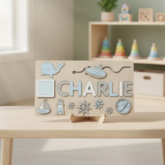 Montessori Personalized Wooden Puzzle