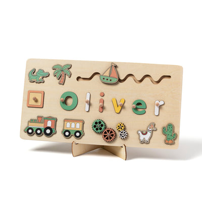 Montessori Personalized Wooden Puzzle