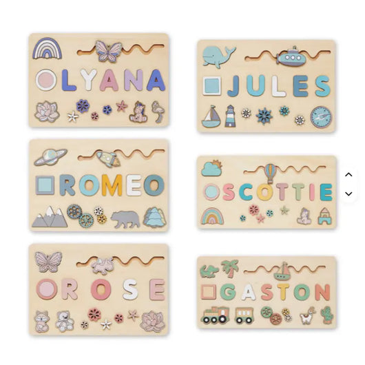 Montessori Personalized Wooden Puzzle