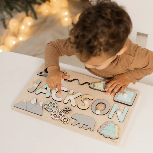 Montessori Personalized Wooden Puzzle