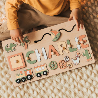 Montessori Personalized Wooden Puzzle