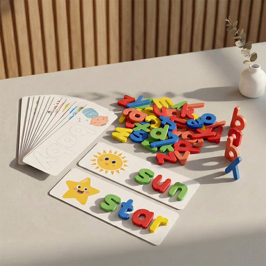 Montessori Wooden Spelling Game