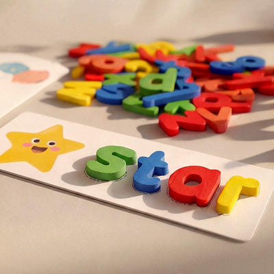 Montessori Wooden Spelling Game